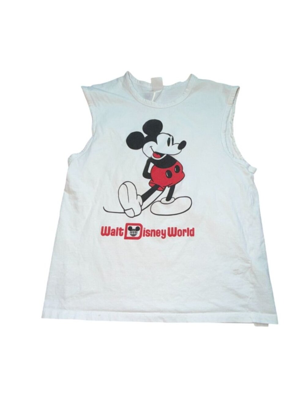 Disney Parks Walt Disney World Mickey Mouse Tank Top-White-Small (adult)-GUC